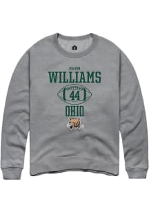 Mason Williams  Rally Ohio Bobcats Mens Graphite NIL Sport Icon Long Sleeve Crew Sweatshirt