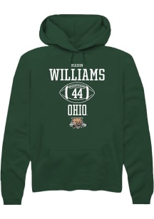 Mason Williams  Rally Ohio Bobcats Mens Green NIL Sport Icon Long Sleeve Hoodie