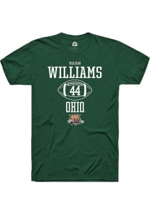 Mason Williams  Ohio Bobcats Green Rally NIL Sport Icon Short Sleeve T Shirt