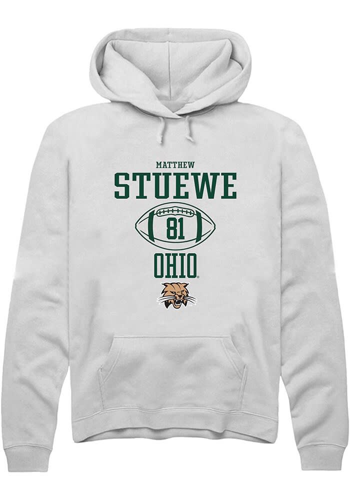 Matthew Stuewe Rally Ohio Bobcats Mens NIL Sport Icon Long Sleeve Hoodie