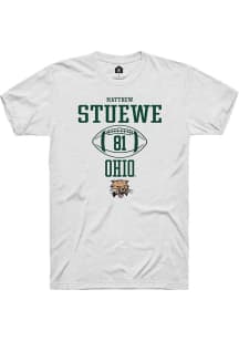 Matthew Stuewe  Ohio Bobcats White Rally NIL Sport Icon Short Sleeve T Shirt