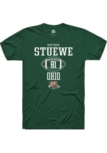 Matthew Stuewe  Ohio Bobcats Green Rally NIL Sport Icon Short Sleeve T Shirt