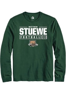 Matthew Stuewe  Ohio Bobcats Green Rally NIL Stacked Box Long Sleeve T Shirt