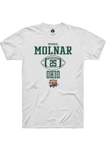 Michael Molnar  Ohio Bobcats White Rally NIL Sport Icon Short Sleeve T Shirt