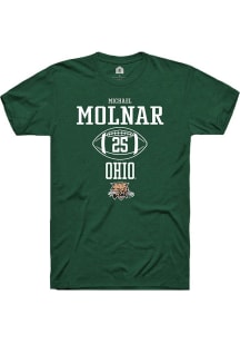 Michael Molnar  Ohio Bobcats Green Rally NIL Sport Icon Short Sleeve T Shirt