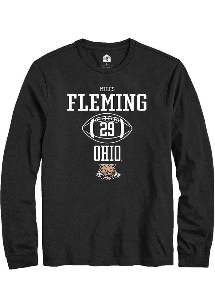 Miles Fleming Ohio Bobcats Rally NIL Sport Icon Long Sleeve T Shirt