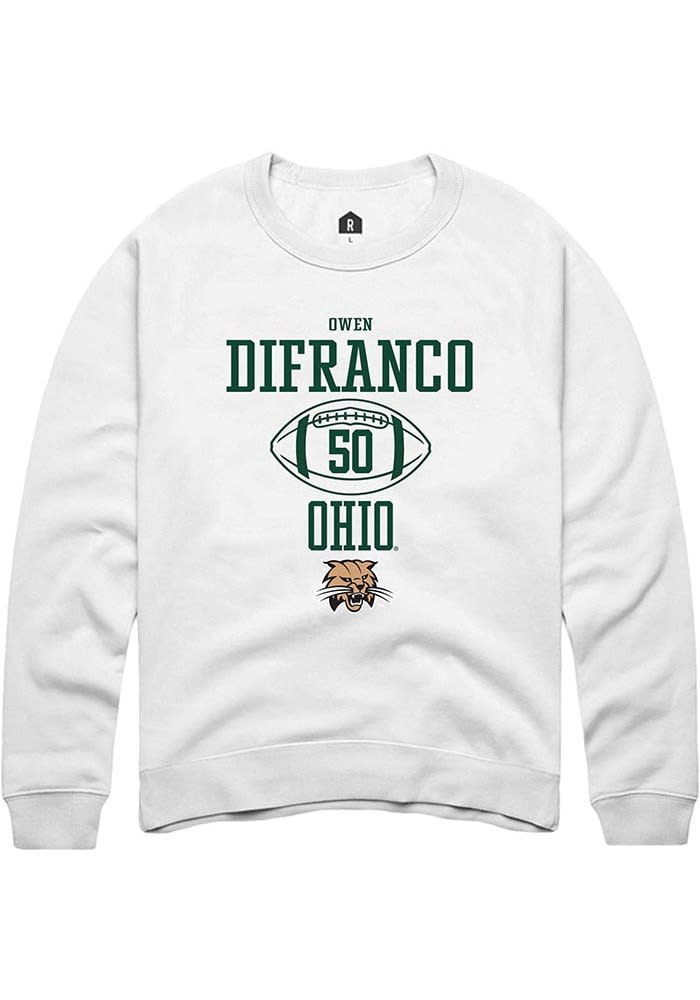 Owen DiFranco Rally Ohio Bobcats Mens NIL Sport Icon Long Sleeve Crew Sweatshirt