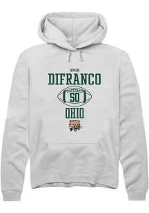 Owen DiFranco  Rally Ohio Bobcats Mens White NIL Sport Icon Long Sleeve Hoodie