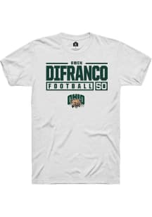 Owen DiFranco  Ohio Bobcats White Rally NIL Stacked Box Short Sleeve T Shirt