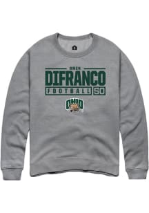 Owen DiFranco  Rally Ohio Bobcats Mens Graphite NIL Stacked Box Long Sleeve Crew Sweatshirt