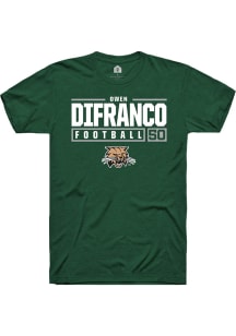 Owen DiFranco  Ohio Bobcats Green Rally NIL Stacked Box Short Sleeve T Shirt