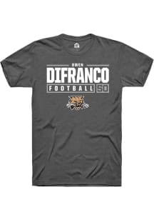 Owen DiFranco  Ohio Bobcats Dark Grey Rally NIL Stacked Box Short Sleeve T Shirt