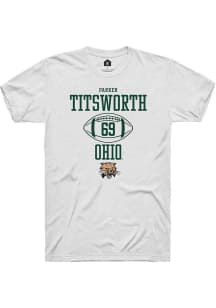 Parker Titsworth  Ohio Bobcats White Rally NIL Sport Icon Short Sleeve T Shirt