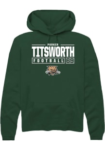 Parker Titsworth  Rally Ohio Bobcats Mens Green NIL Stacked Box Long Sleeve Hoodie