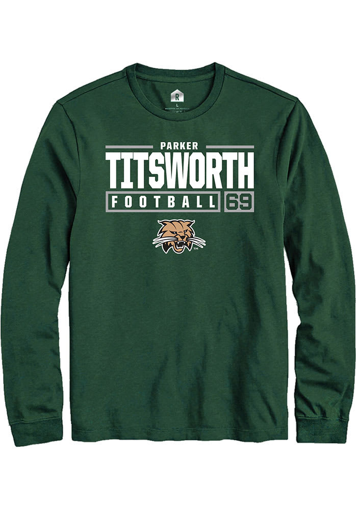 Parker Titsworth Ohio Bobcats Rally NIL Stacked Box Long Sleeve T Shirt