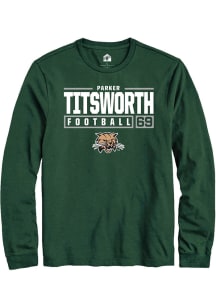 Parker Titsworth  Ohio Bobcats Green Rally NIL Stacked Box Long Sleeve T Shirt