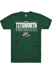 Parker Titsworth  Ohio Bobcats Green Rally NIL Stacked Box Short Sleeve T Shirt