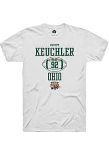 Robert Keuchler  Ohio Bobcats White Rally NIL Sport Icon Short Sleeve T Shirt