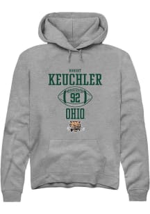 Robert Keuchler  Rally Ohio Bobcats Mens Graphite NIL Sport Icon Long Sleeve Hoodie