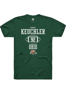 Robert Keuchler  Ohio Bobcats Green Rally NIL Sport Icon Short Sleeve T Shirt