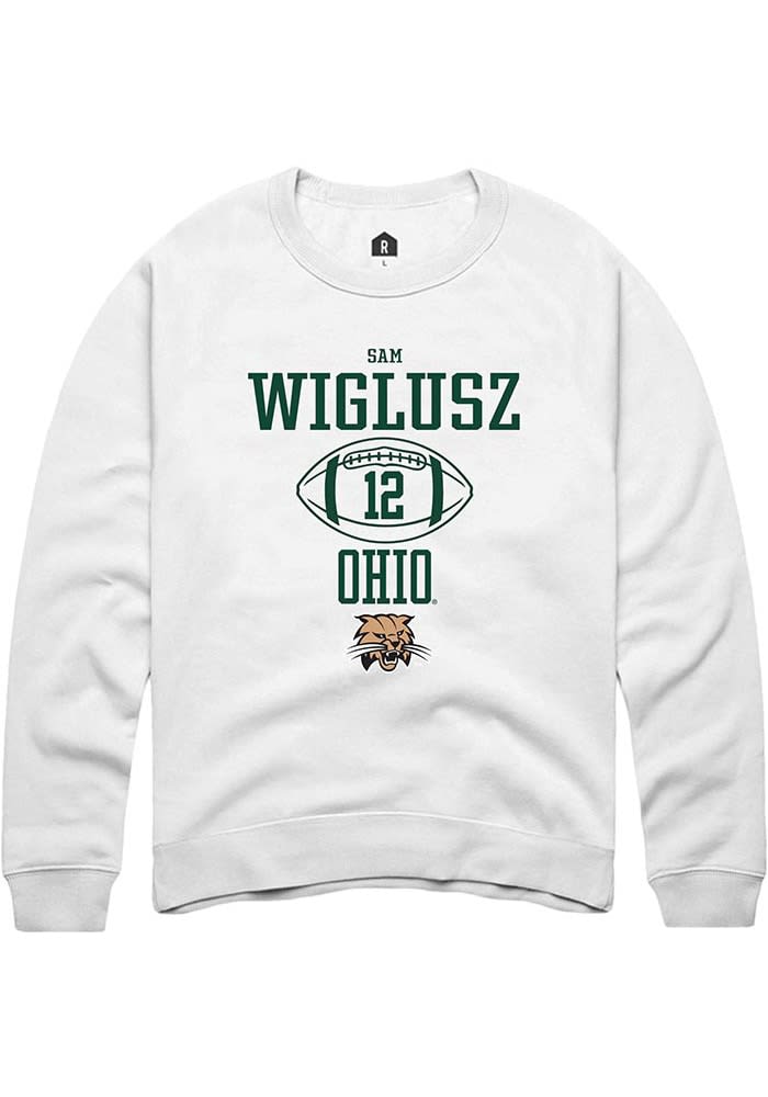 Sam Wiglusz Rally Ohio Bobcats Mens NIL Sport Icon Long Sleeve Crew Sweatshirt