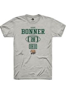 Shane Bonner  Ohio Bobcats Ash Rally NIL Sport Icon Short Sleeve T Shirt