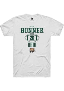 Shane Bonner  Ohio Bobcats White Rally NIL Sport Icon Short Sleeve T Shirt