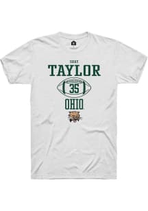 Shay Taylor  Ohio Bobcats White Rally NIL Sport Icon Short Sleeve T Shirt