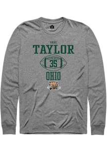 Shay Taylor  Ohio Bobcats Graphite Rally NIL Sport Icon Long Sleeve T Shirt