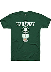 Aidan Hadaway  Ohio Bobcats Green Rally NIL Sport Icon Short Sleeve T Shirt