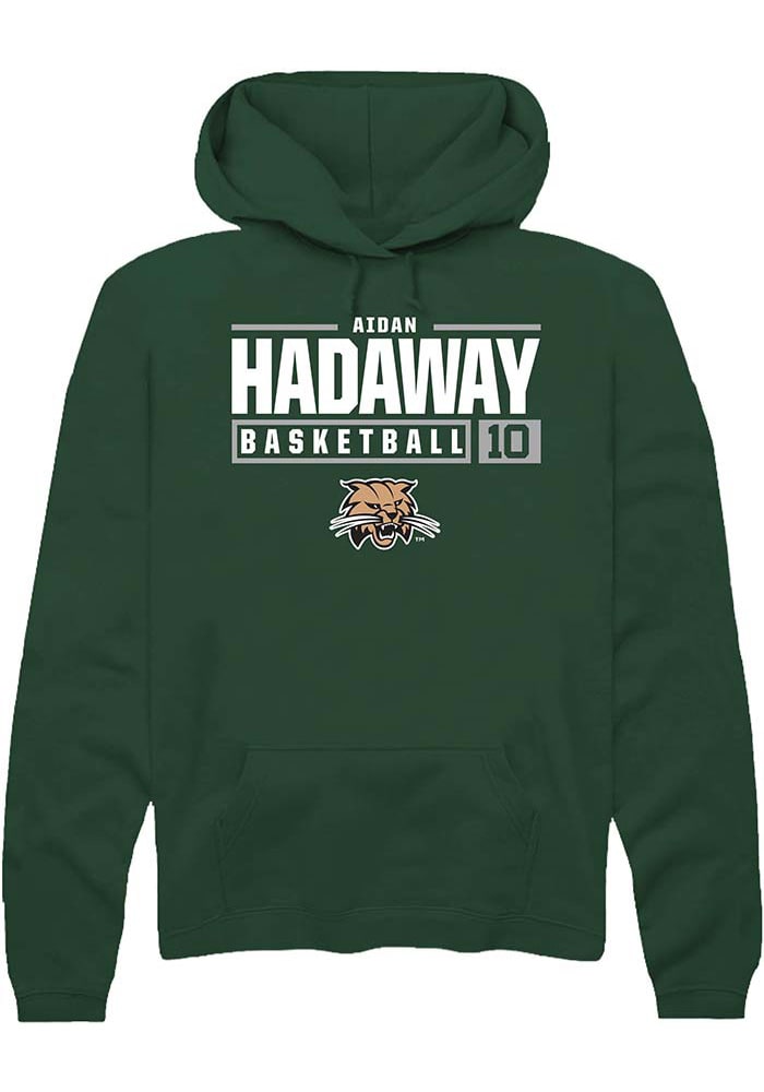 Aidan Hadaway Rally Ohio Bobcats Mens NIL Stacked Box Long Sleeve Hoodie