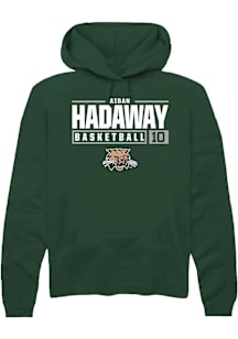 Aidan Hadaway  Rally Ohio Bobcats Mens Green NIL Stacked Box Long Sleeve Hoodie