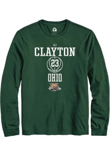 AJ Clayton  Ohio Bobcats Green Rally NIL Sport Icon Long Sleeve T Shirt