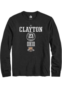 AJ Clayton  Ohio Bobcats Black Rally NIL Sport Icon Long Sleeve T Shirt