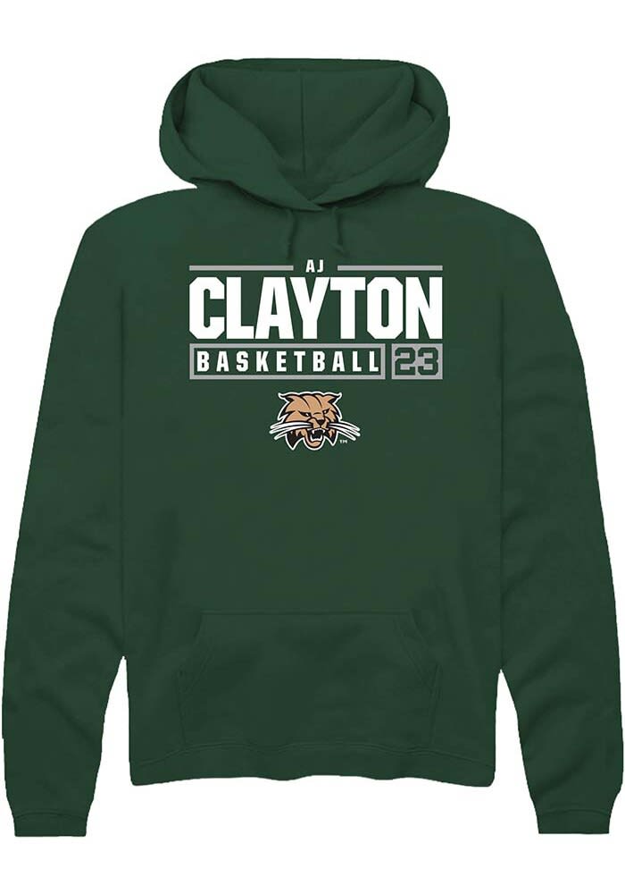 AJ Clayton Rally Ohio Bobcats Mens NIL Stacked Box Long Sleeve Hoodie