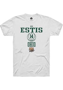 Ben Estis  Ohio Bobcats White Rally NIL Sport Icon Short Sleeve T Shirt