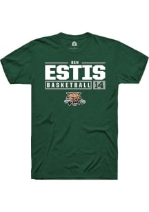 Ben Estis  Ohio Bobcats Green Rally NIL Stacked Box Short Sleeve T Shirt