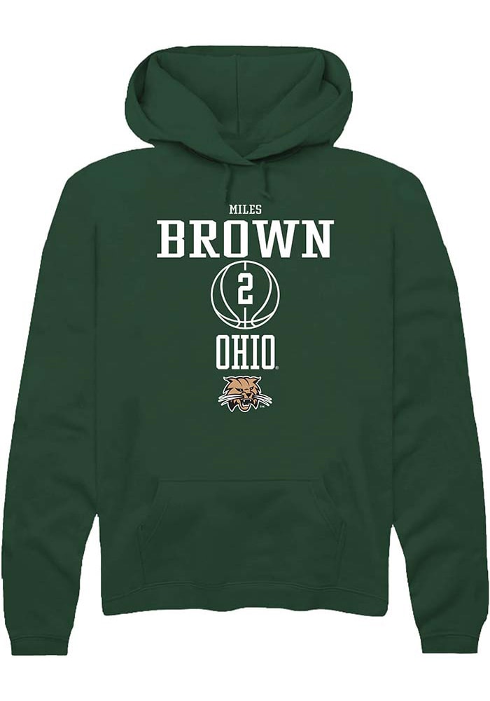 Miles Brown Rally Ohio Bobcats Mens NIL Sport Icon Long Sleeve Hoodie