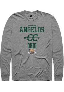 Franklin Angelos  Ohio Bobcats Graphite Rally NIL Sport Icon Long Sleeve T Shirt