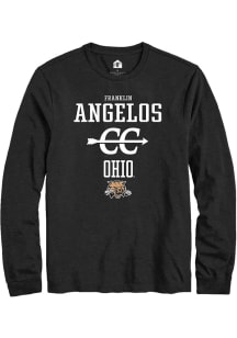 Franklin Angelos  Ohio Bobcats Black Rally NIL Sport Icon Long Sleeve T Shirt