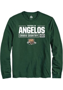 Franklin Angelos  Ohio Bobcats Green Rally NIL Stacked Box Long Sleeve T Shirt