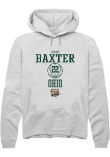 Asiah Baxter  Rally Ohio Bobcats Mens White NIL Sport Icon Long Sleeve Hoodie