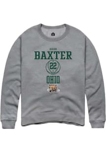 Asiah Baxter  Rally Ohio Bobcats Mens Graphite NIL Sport Icon Long Sleeve Crew Sweatshirt