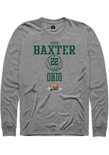 Asiah Baxter  Ohio Bobcats Graphite Rally NIL Sport Icon Long Sleeve T Shirt