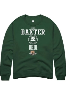 Asiah Baxter  Rally Ohio Bobcats Mens Green NIL Sport Icon Long Sleeve Crew Sweatshirt