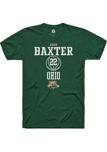 Asiah Baxter  Ohio Bobcats Green Rally NIL Sport Icon Short Sleeve T Shirt