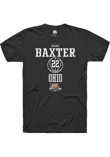 Asiah Baxter  Ohio Bobcats Black Rally NIL Sport Icon Short Sleeve T Shirt