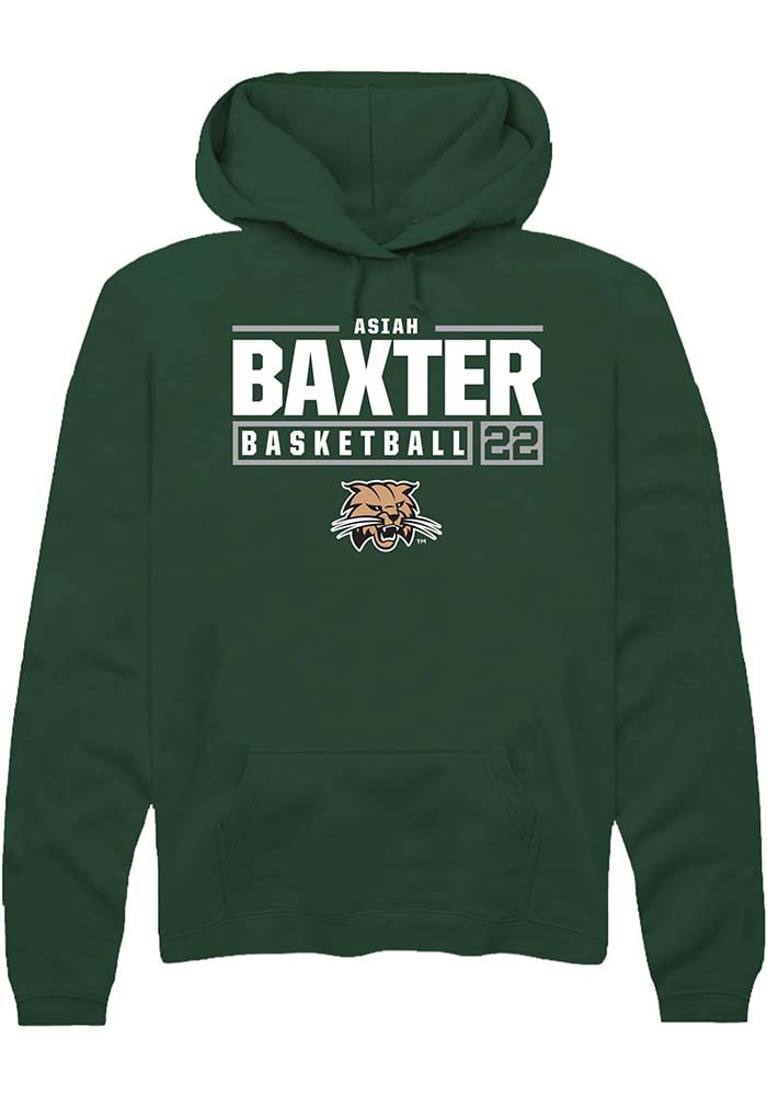 Asiah Baxter Rally Ohio Bobcats Mens NIL Stacked Box Long Sleeve Hoodie