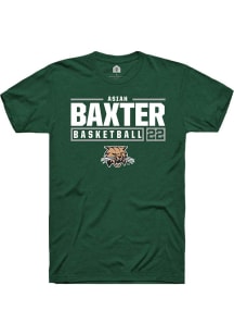 Asiah Baxter  Ohio Bobcats Green Rally NIL Stacked Box Short Sleeve T Shirt