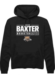 Asiah Baxter  Rally Ohio Bobcats Mens Black NIL Stacked Box Long Sleeve Hoodie